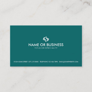 simple pisces business card