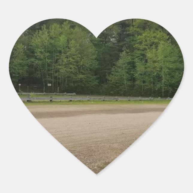 Simple Places Heart Sticker (Front)