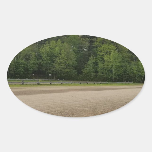 Simple Places Oval Sticker (Front)