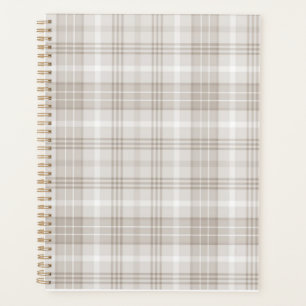 Simple Plaid Notebook Planner