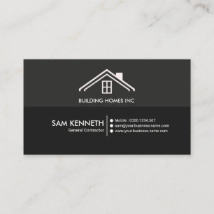 Simple Plain Creative Professional Construction Business Card