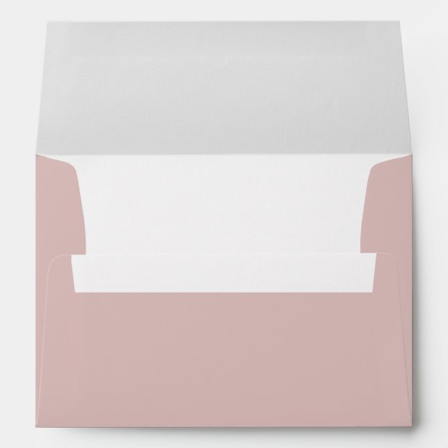 Simple Plain Dusty Blush Pink Envelope (Back (Bottom))