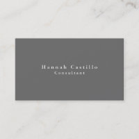Simple Plain Elegant Dim Grey Modern