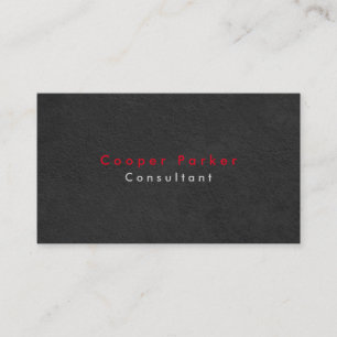 Simple Plain Elegant Grey Texture Professional Business Card