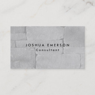Simple Plain Elegant Grey Wall Modern Business Card