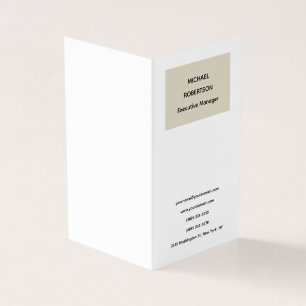 Simple Plain Elegant Modern Minimalist Business Card