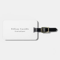 Simple Plain Elegant White Minimalist Modern