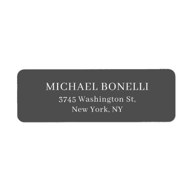 Simple Plain Grey Elegant Serif Font Minimalist (Front)