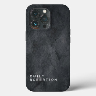 Simple Plain Grey Trendy Modern Minimalist iPhone 13 Pro Case