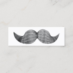 Simple Plain Hipster Moustache mini Profile Card