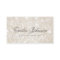 Simple Plain Linen Shimmering Business Card