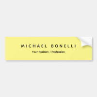 Simple Plain Minimal Elegant Modern Light Yellow