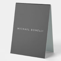 Simple Plain Minimalist Elegant Modern Grey