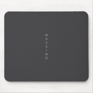 Simple Plain Minimalist Elegant Modern Grey Mouse Mat