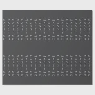 Simple Plain Minimalist Elegant Modern Grey Wrapping Paper