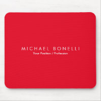 Simple Plain Minimalist Elegant Modern Red