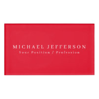 Simple Plain Minimalist Elegant Modern Red