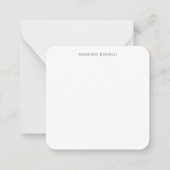 Simple Plain Modern Elegant  Card (Front)