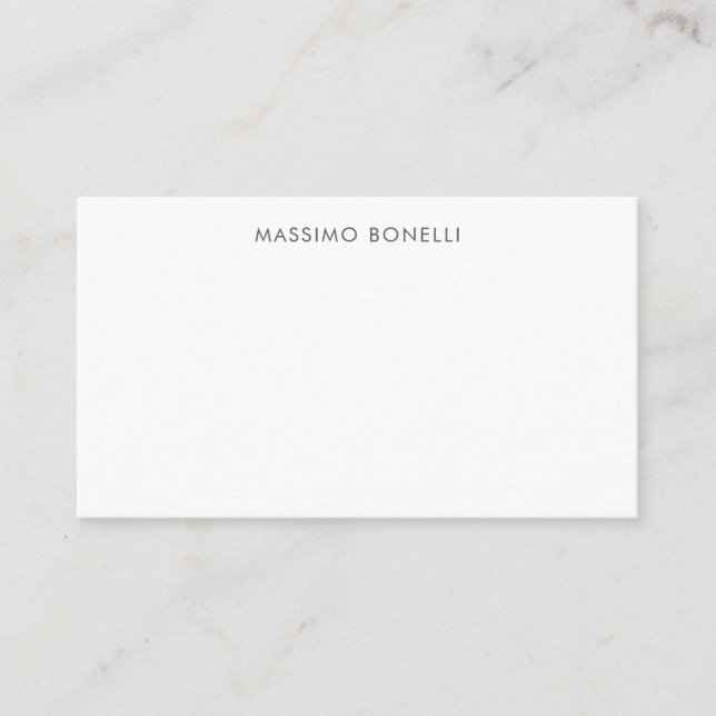 Simple Plain Modern Elegant  Enclosure Card (Front)