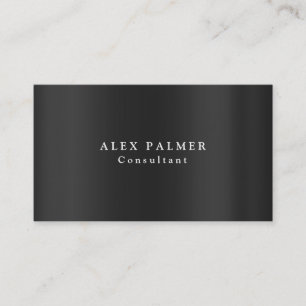 Simple Plain Modern Grey Background Original Business Card