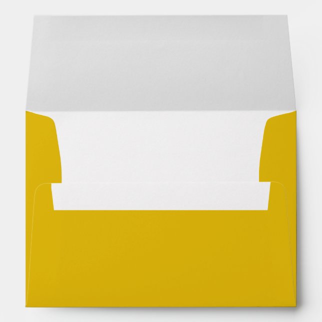 Simple Plain Mustard Yellow Envelope (Back (Bottom))