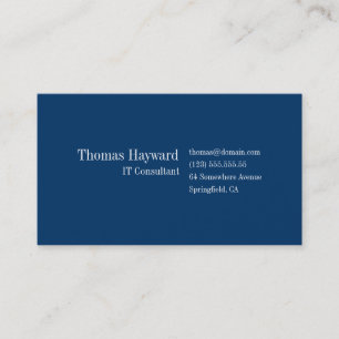 Simple & Plain Professional Business Card Template