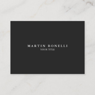 Simple Plain Professional Chubby Business Card