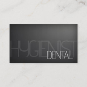 Simple Plain Silver Pattern Dental Hygienist Card