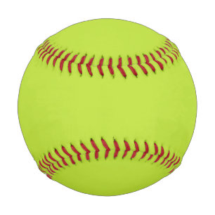 Simple plain solid colour bright acid green lime baseball
