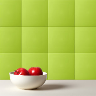 Simple plain solid colour bright acid green lime tile