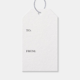 Simple Plain White Gift Tags