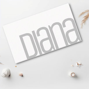 Simple Plain White Gray Minimalist Modern Name Business Card