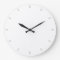 Simple Plain White Minimalist Blank Round