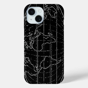 simple planisphere / maps iPhone 15 case