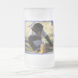 SIMPLE PLASURES ! FROSTED GLASS BEER MUG