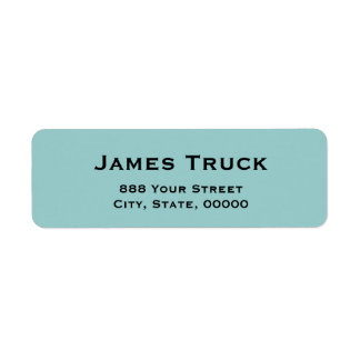 Simple Plate Monochrom Return Address Labels