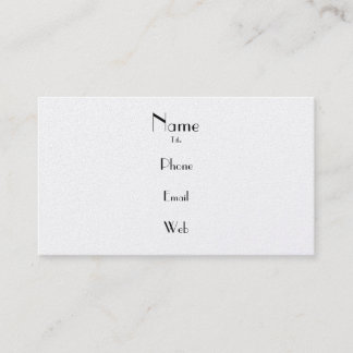 Simple Platinum Business Card