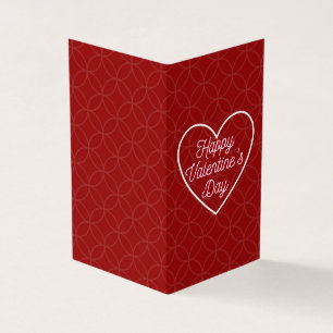 Simple Platonic Valentine Notecard 25pk