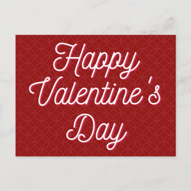 Simple Platonic Valentine Postcard (Front)