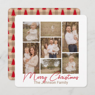 Simple Pleasures Country Red Photo Christmas Card