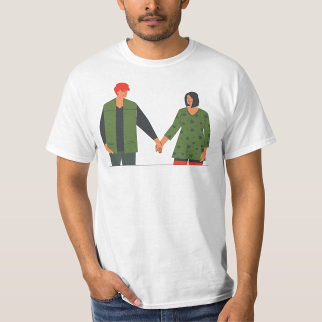 Simple Pleasures Holding Hands T-Shirt (Front)