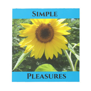 Simple pleasures notepad, Stationary, Notepad