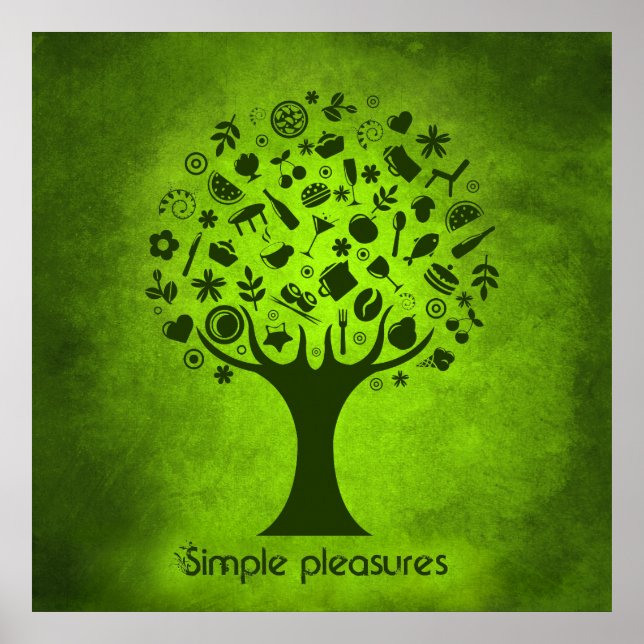 Simple Pleasures Tree Poster (Front)