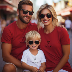 Simple pocket heart and text custom Valentine T-Shirt