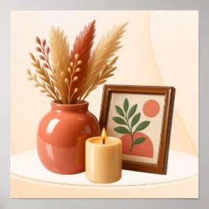 Simple poster cosy colours