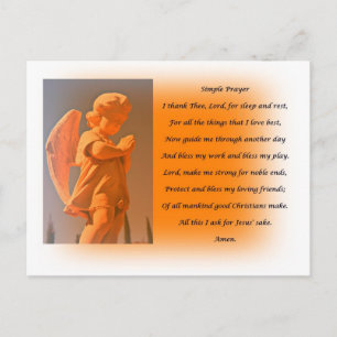 Simple Prayer Postcard