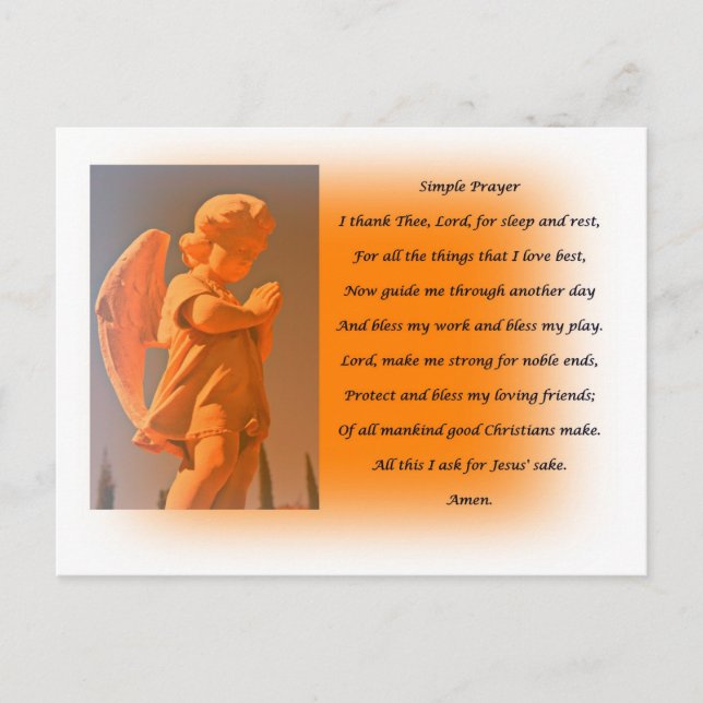 Simple Prayer Postcard (Front)