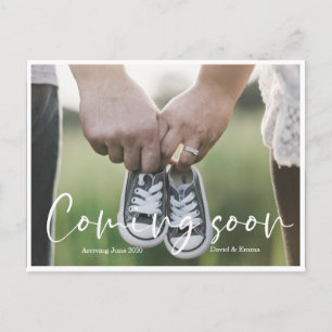 Simple Pregnancy Announcement Postcard
