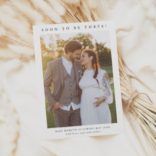 Simple Pregnancy Photo Announcement