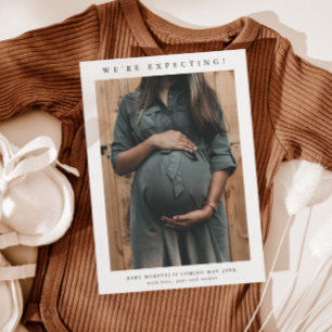Simple Pregnancy Photo Announcement